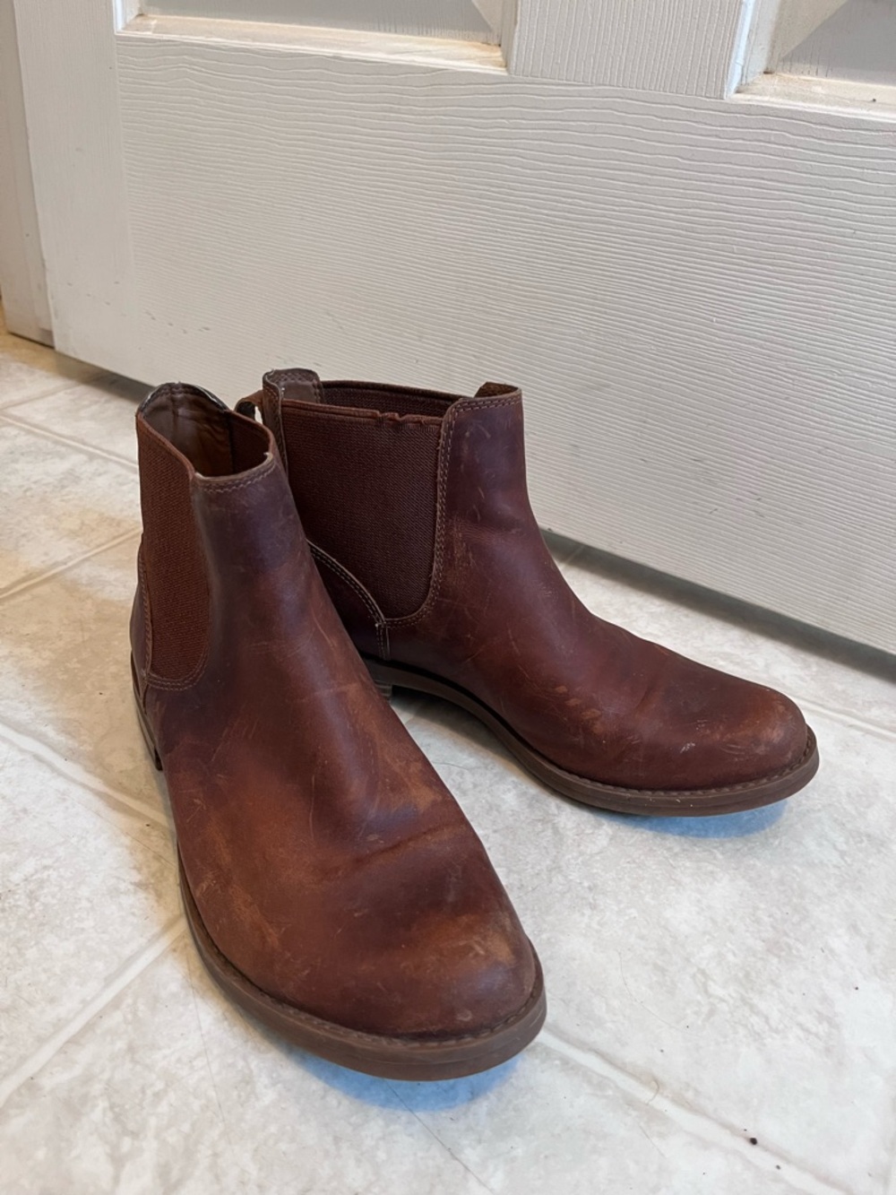Women’s Brown Leather Chelsea Boots